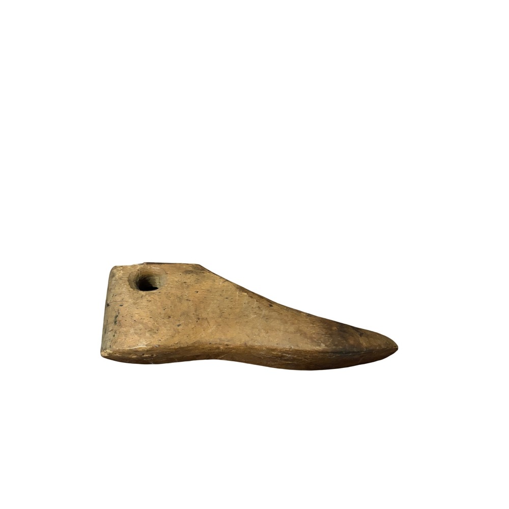 Antique Wooden Shoe Last Cobbler Tool Primitive Rustic‎ Brown Home Decor 1900s
